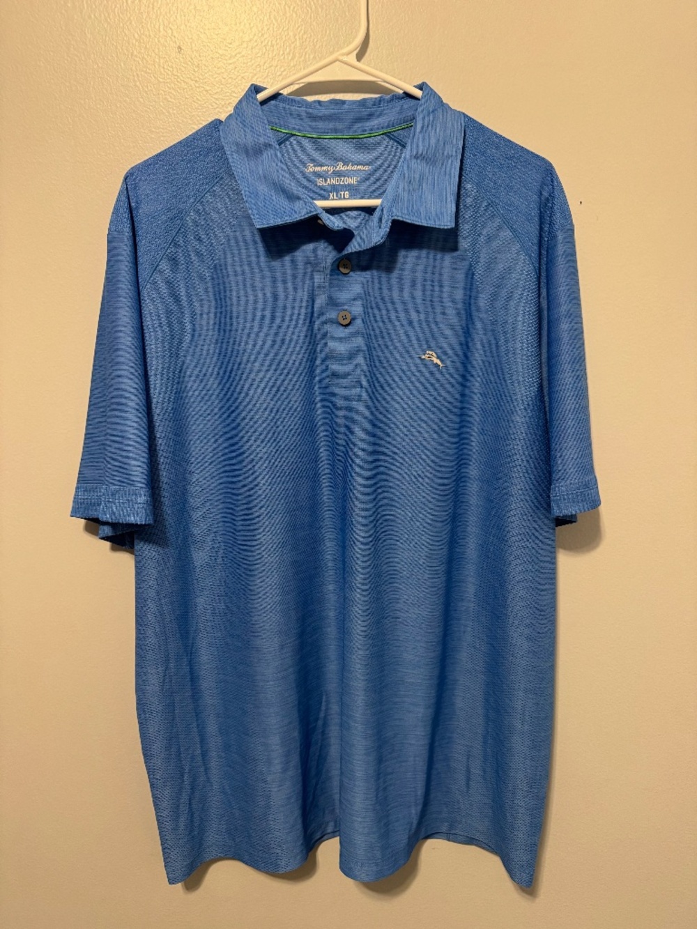 Tommy Bahama IslandZone Blue Performance Polo Shirt XL Golf Casual Stretch